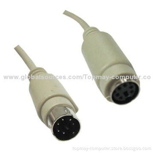 PS/2 Mini Din6 Male to Female Cable with 1.8m Length